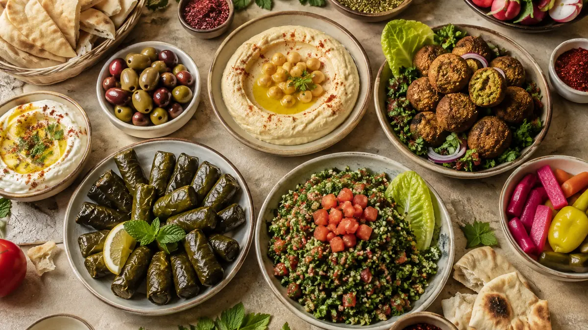 تشكيلة أطباق شرقية