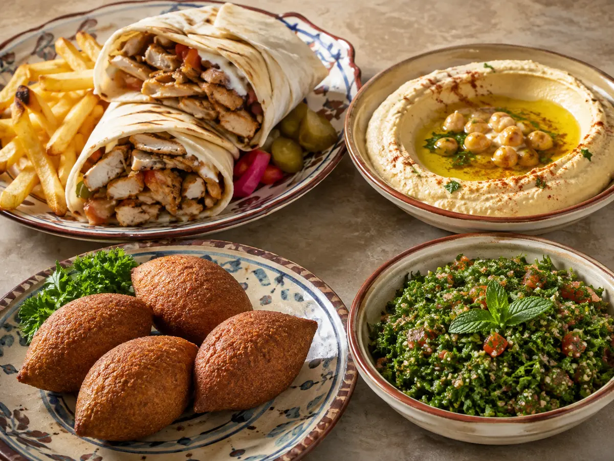 تشكيلة أطباق عربية